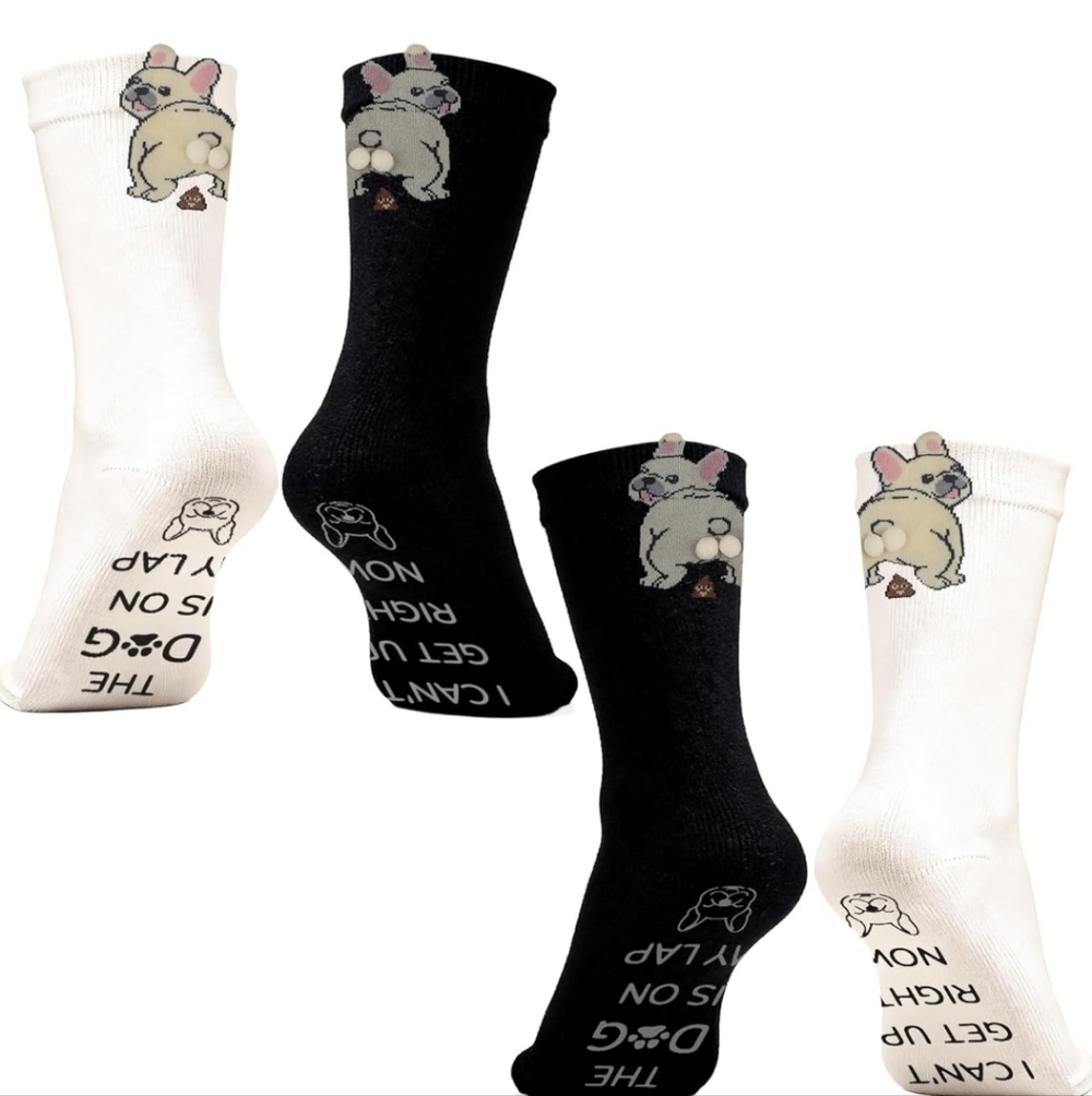 NWT Frenchie Dog French Bulldog Socks